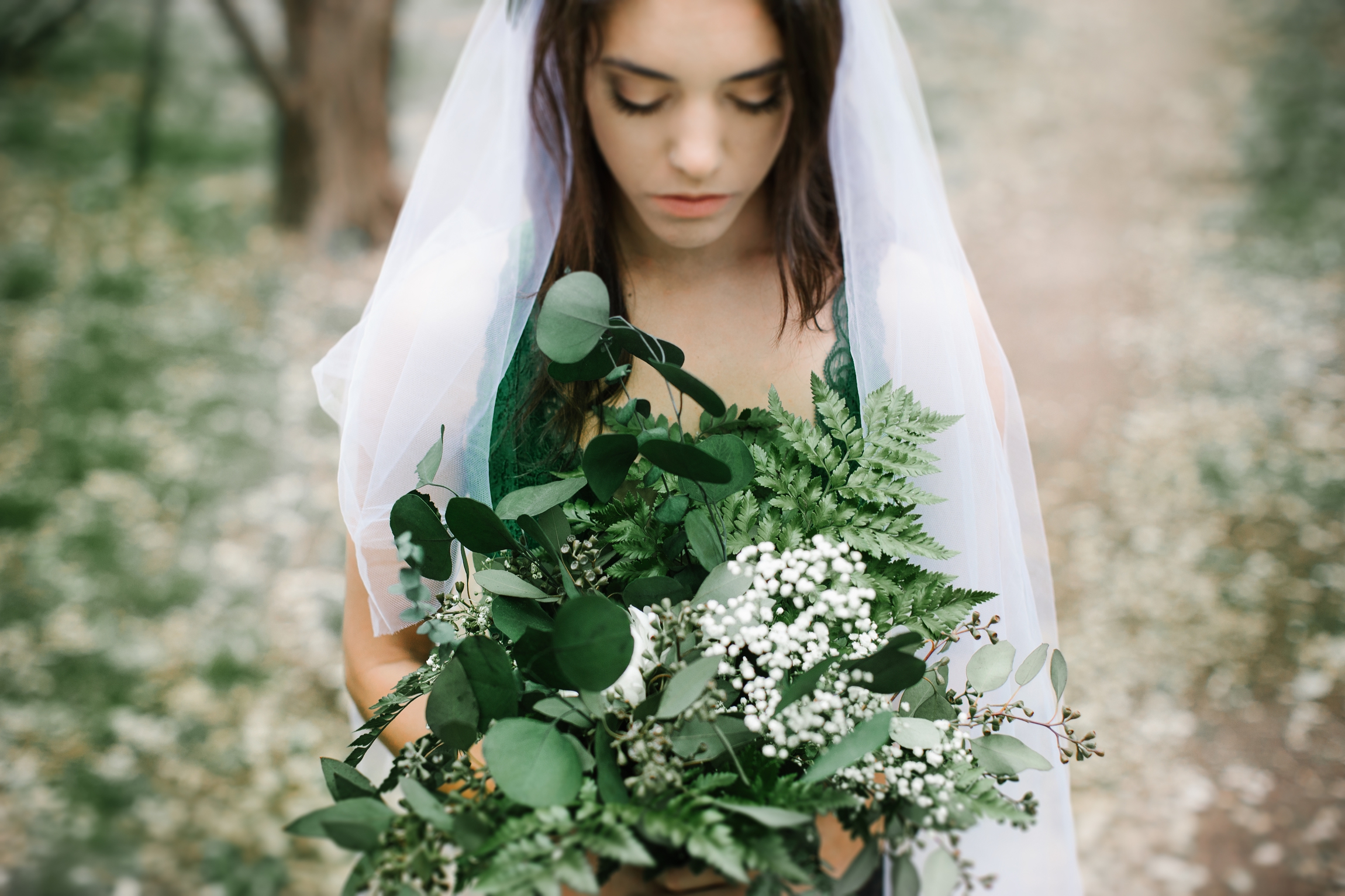 Inspire Boudoir Austin | Lush Green Bridal Outdoor Boudoir