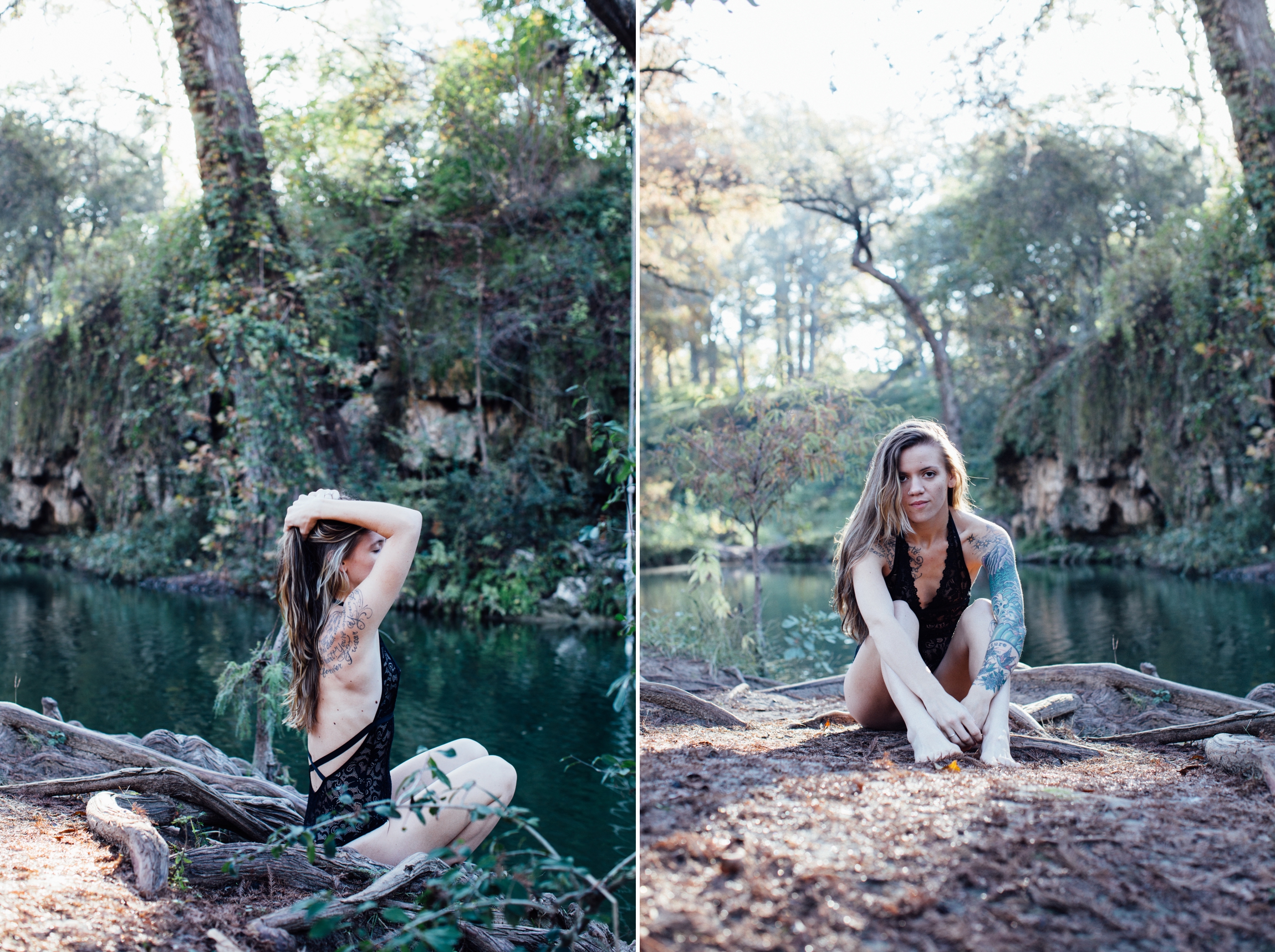 Inspire Boudoir Austin outdoor boudoir shoot in Spicewood Texas