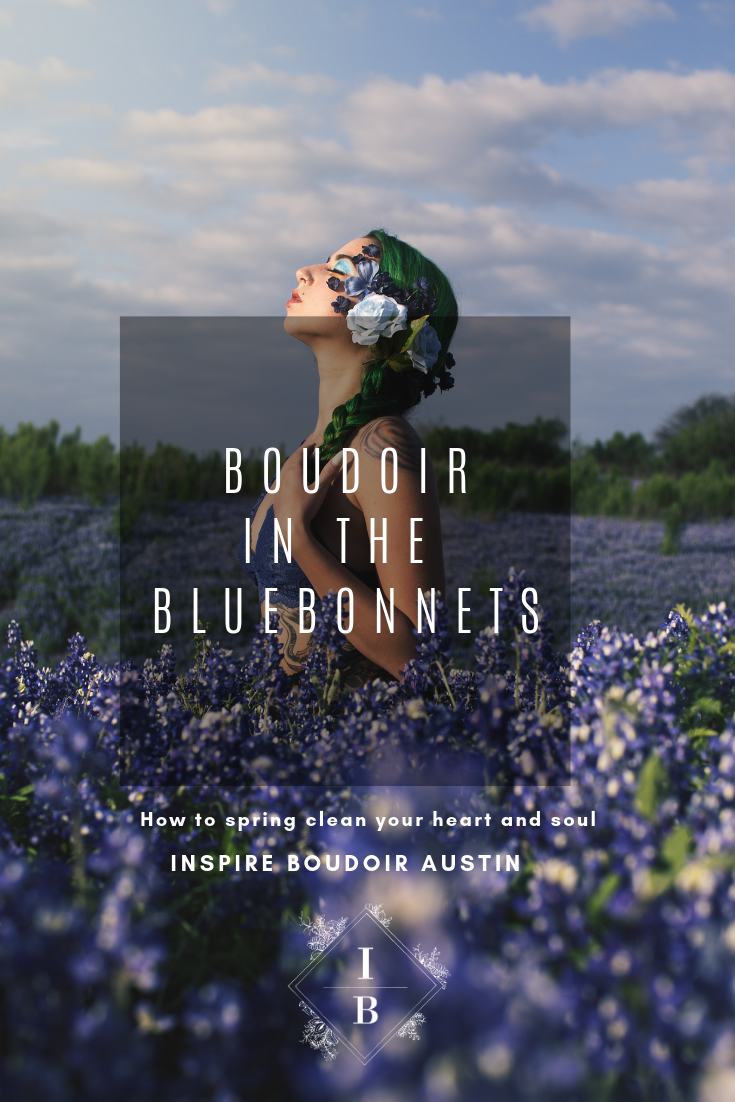 Outdoor Boudoir in the bluebonnets with Inspire Boudoir Austin in austin Texas 